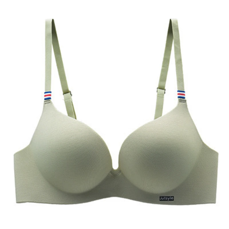 2019 New one-piece bra gathered without steel support adjustable shoulder strap four rows of buckles solid color bra
2019 New one-piece bra gathered without steel support adjustable shoulder strap four rows of buckles solid color bra