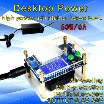 DC DC Automatic Boost/Buck Converter CC CV Power Module 0.5-30V 6A 60W Adjustable Regulated power supply Voltmeter ammeter
DC DC Automatic Boost/Buck Converter CC CV Power Module 0.5-30V 6A 60W Adjustable Regulated power supply Voltmeter ammeter