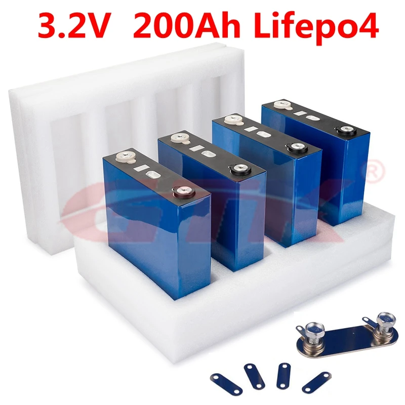 8pcs rechargeable 3.2V 200Ah Lifepo4 lithium battery 2C discharge for 12v 24v RV electric car buses mortorcycle battery pack diy
8pcs rechargeable 3.2V 200Ah Lifepo4 lithium battery 2C discharge for 12v 24v RV electric car buses mortorcycle battery pack diy