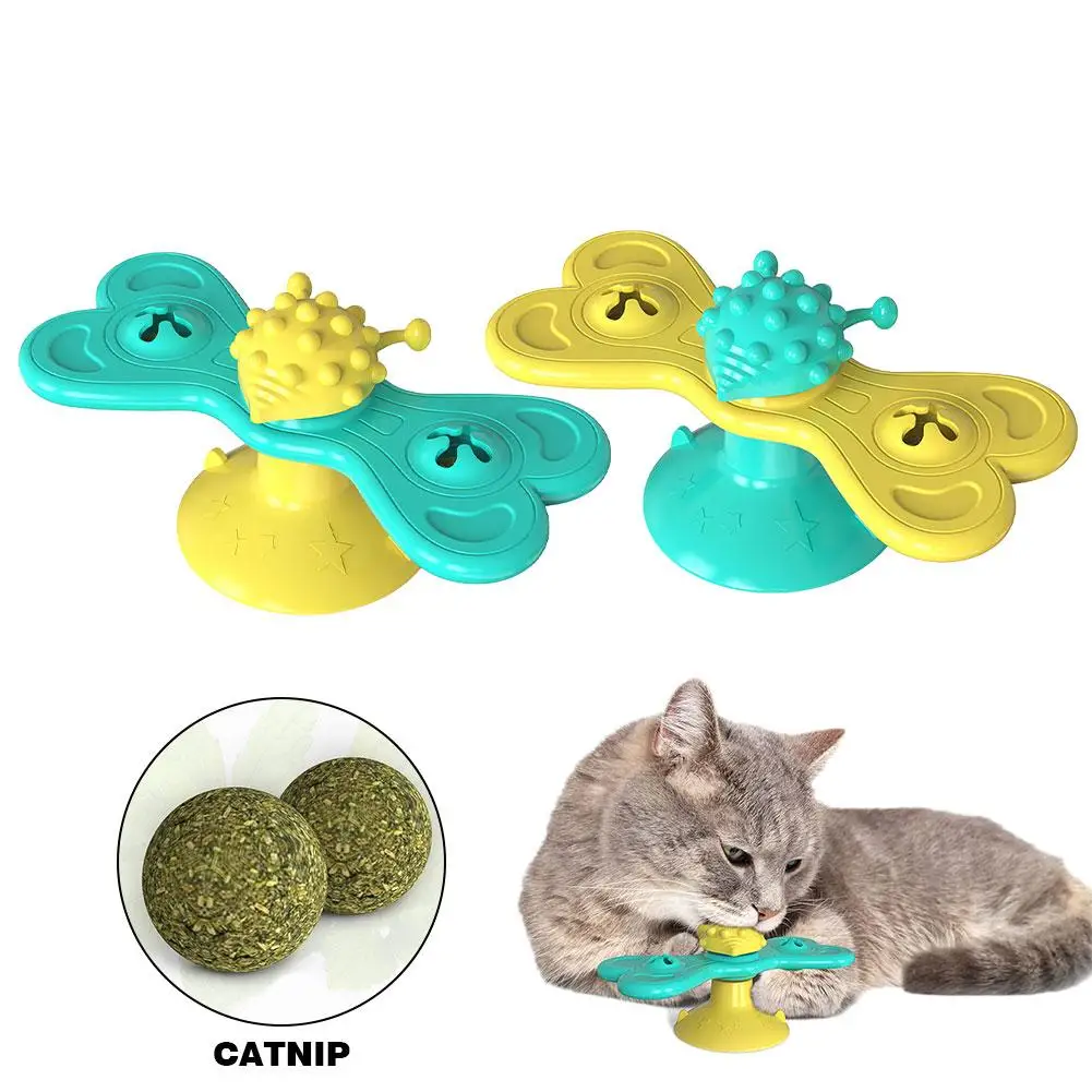 Cat Toy With Catnip Windmill Portable Scratch Hair Brush Grooming Shedding Massage Suction Cup Catnip Cats Puzzle Training Toy
Cat Toy With Catnip Windmill Portable Scratch Hair Brush Grooming Shedding Massage Suction Cup Catnip Cats Puzzle Training Toy