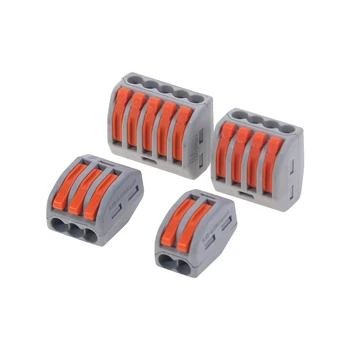 5Pcs Universal Cable Wire Connectors Fast Home Compact Wire Connection Push In Wiring Terminal Block PCT-212/213/214/215
5Pcs Universal Cable Wire Connectors Fast Home Compact Wire Connection Push In Wiring Terminal Block PCT-212/213/214/215