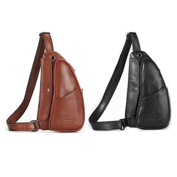 LJL-PI UNCLE Men's Leather Chest Bag Casual Retro Messenger Bag Outdoor Sports Bag 
LJL-PI UNCLE Men's Leather Chest Bag Casual Retro Messenger Bag Outdoor Sports Bag