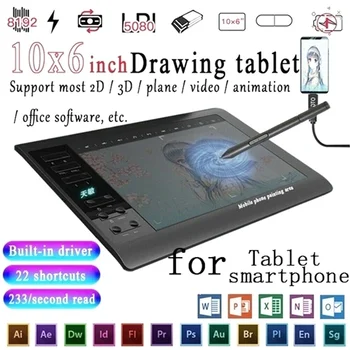 G10 Master Graphic Tablet IPS HD Graphics Drawing Digital Tablet Monitor Pen Display 233 Point Quick Reading Pressure Sensing
G10 Master Graphic Tablet IPS HD Graphics Drawing Digital Tablet Monitor Pen Display 233 Point Quick Reading Pressure Sensing