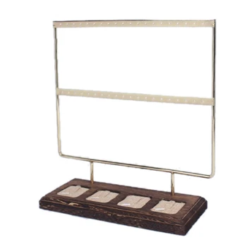 

New Fashion Solid Wood Jewelry Display Holder Earrings Holder Pendant Stand Ring Tray Jewelry Display Tray