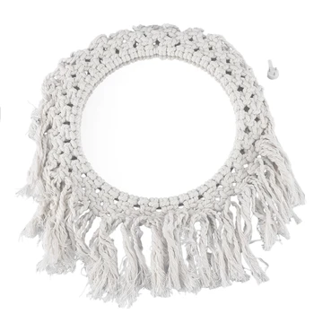 Hanging Wall Mirror With Macrame Handmade Home Decoration Living Room Bedroom Corridor
Hanging Wall Mirror With Macrame Handmade Home Decoration Living Room Bedroom Corridor