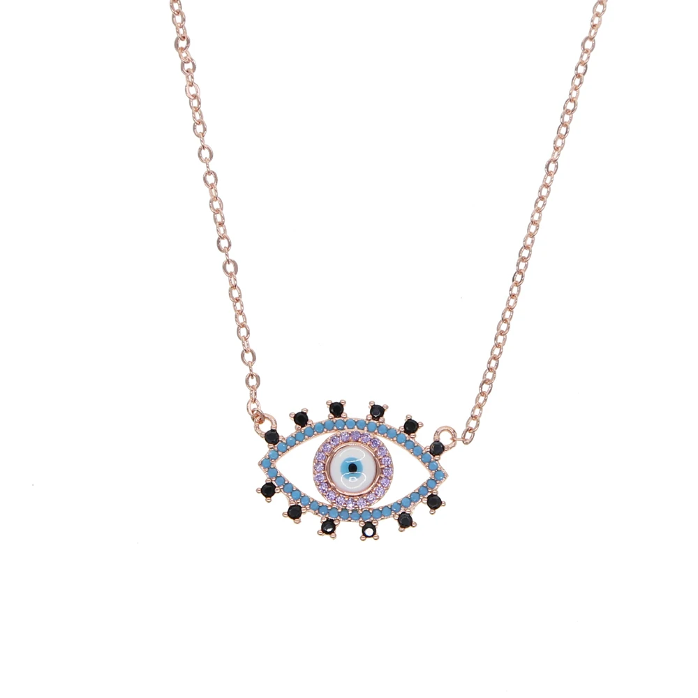 Time-limited Collares Collier 2019 Newest Fashion Jewelry Rose gold chain Evil Eye blue Cubic zircon Women silver necklace
Time-limited Collares Collier 2019 Newest Fashion Jewelry Rose gold chain Evil Eye blue Cubic zircon Women silver necklace