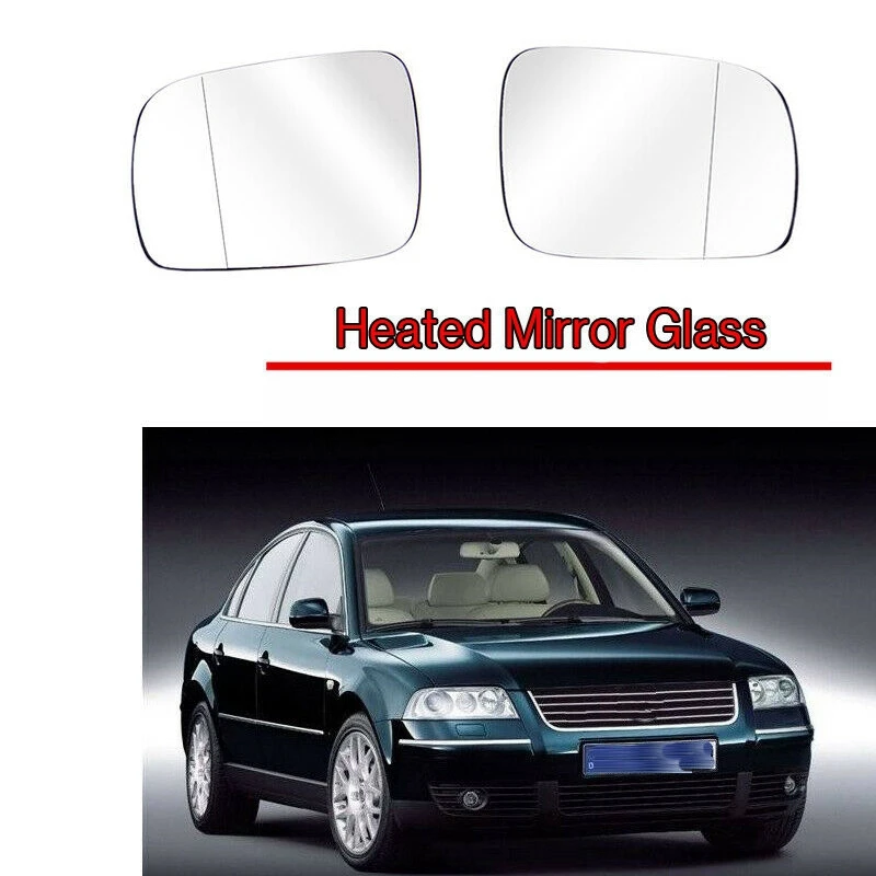 Фото Heated Side Rearview Wing Mirror Glass for VW Golf Bora Jetta MK4 Passat B5 1997-2004 1J1857521 1J1857522 | Автомобили и
