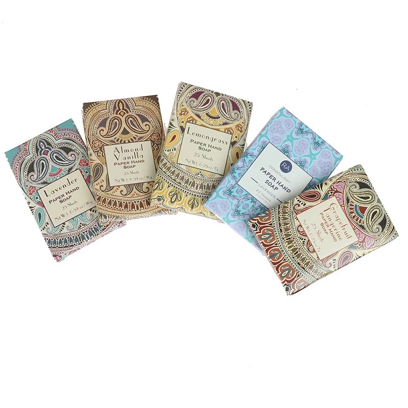 Outdoor Travel Soap Paper Washing Hand Bath Clean Scented Slice Mini Paper Soap Portable Soap Piece Random Color
Outdoor Travel Soap Paper Washing Hand Bath Clean Scented Slice Mini Paper Soap Portable Soap Piece Random Color