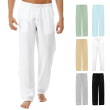 Men's Fashion Solid Color Breathable Loose Fit Drawstring Trousers Long Pants Straight Pants Elastic Waist Casual Mens Wide Leg
Men's Fashion Solid Color Breathable Loose Fit Drawstring Trousers Long Pants Straight Pants Elastic Waist Casual Mens Wide Leg