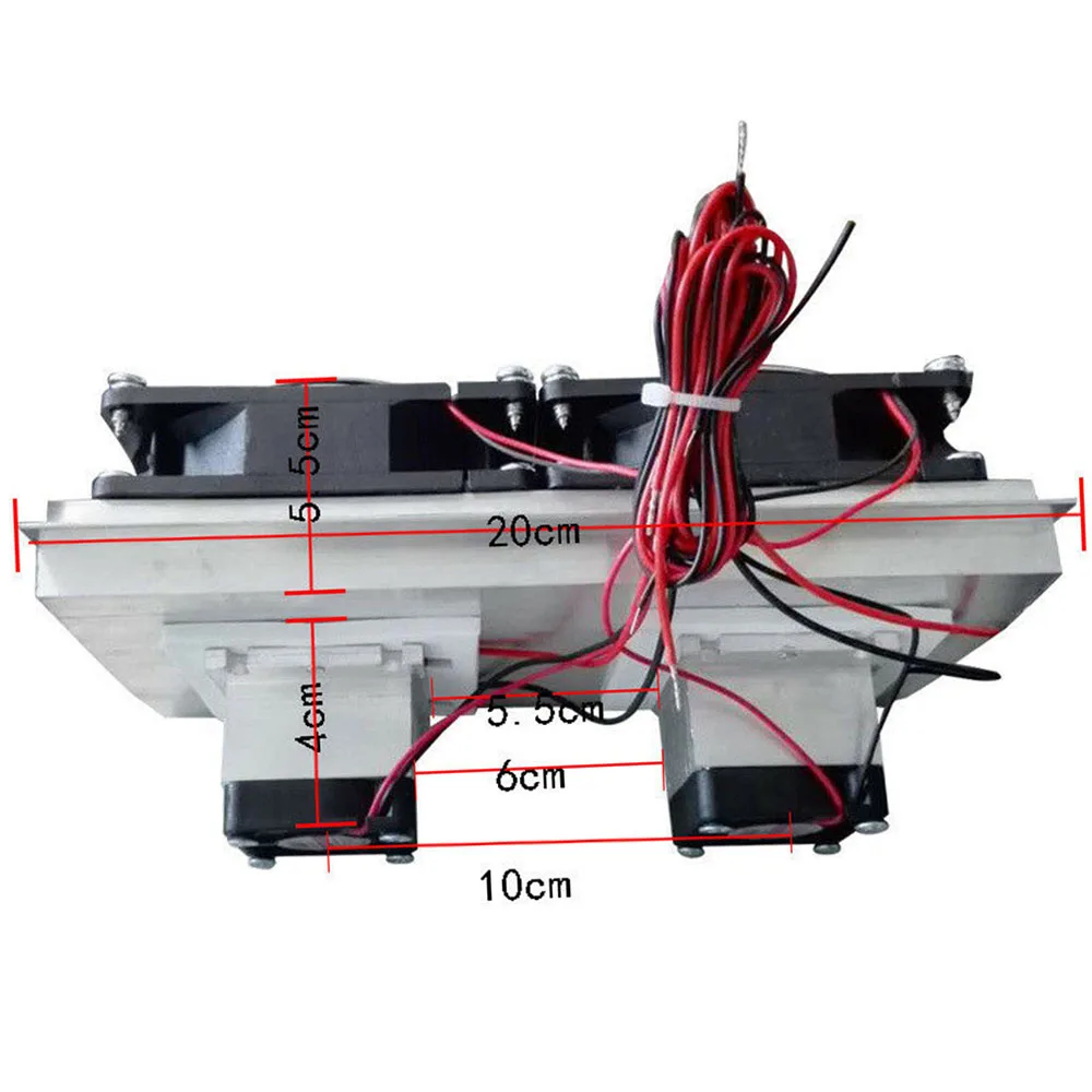 1X Cooling Fan 12V Cooler Silent Double Fan Thermoelectric Peltier Refrigeration Cooling System
1X Cooling Fan 12V Cooler Silent Double Fan Thermoelectric Peltier Refrigeration Cooling System