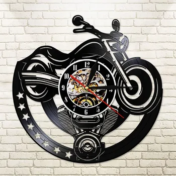 Record Wall Clock Vinyl Wall Clock Garage Motorcycle Vinyl Clock Motorbiker Man Cave Workshop Watch Wandklok with LED Backlight
Record Wall Clock Vinyl Wall Clock Garage Motorcycle Vinyl Clock Motorbiker Man Cave Workshop Watch Wandklok with LED Backlight