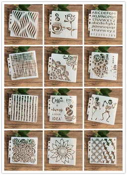 13*13 cm DIY Stencils Painting Scrapbook Coloring Embossing Album Decorative Paper Card Template Skull flower square
13*13 cm DIY Stencils Painting Scrapbook Coloring Embossing Album Decorative Paper Card Template Skull flower square