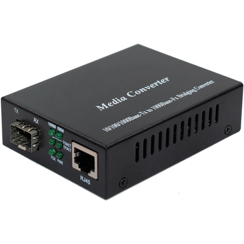Gigabit Ethernet Media Converter, 1.25Gb/s, Open SFP Slot to 10/100/1000Base-Tx, without Transceiver fibra optica FTTH
Gigabit Ethernet Media Converter, 1.25Gb/s, Open SFP Slot to 10/100/1000Base-Tx, without Transceiver fibra optica FTTH