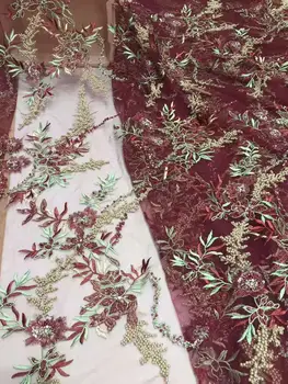 High quality two design handmade beaded Embroidered French mesh African lace Nigerian fabric suitable for high-end evening dress
High quality two design handmade beaded Embroidered French mesh African lace Nigerian fabric suitable for high-end evening dress