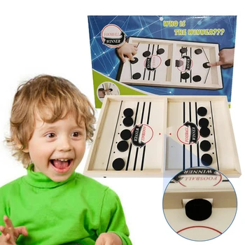 Puck Game Fast Hockey Sling Puck Game Paced Sling Puck Winner Interactive Fun Toys Board-Game Party Game Toys For Family
Puck Game Fast Hockey Sling Puck Game Paced Sling Puck Winner Interactive Fun Toys Board-Game Party Game Toys For Family
