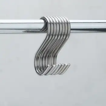 10PC Stainless Steel Hook Metal S Shaped Hooks Bathroom Kitchen Coat Hooks Multifunction Storage Hooks Kitchen Y6YTXD3
10PC Stainless Steel Hook Metal S Shaped Hooks Bathroom Kitchen Coat Hooks Multifunction Storage Hooks Kitchen Y6YTXD3
