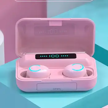 New F9 TWS Wireless Earphones Bluetooth 5.0 9D HiFi Stereo With Mic Headset Touch Sport Mini Earbuds with 1500mAh Case
New F9 TWS Wireless Earphones Bluetooth 5.0 9D HiFi Stereo With Mic Headset Touch Sport Mini Earbuds with 1500mAh Case