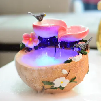 Resin Bird and Flower Water Fountain Feng Shui Ornaments Office Desktop Waterscape Humidifier Small Fish Tank Wedding Gift
Resin Bird and Flower Water Fountain Feng Shui Ornaments Office Desktop Waterscape Humidifier Small Fish Tank Wedding Gift
