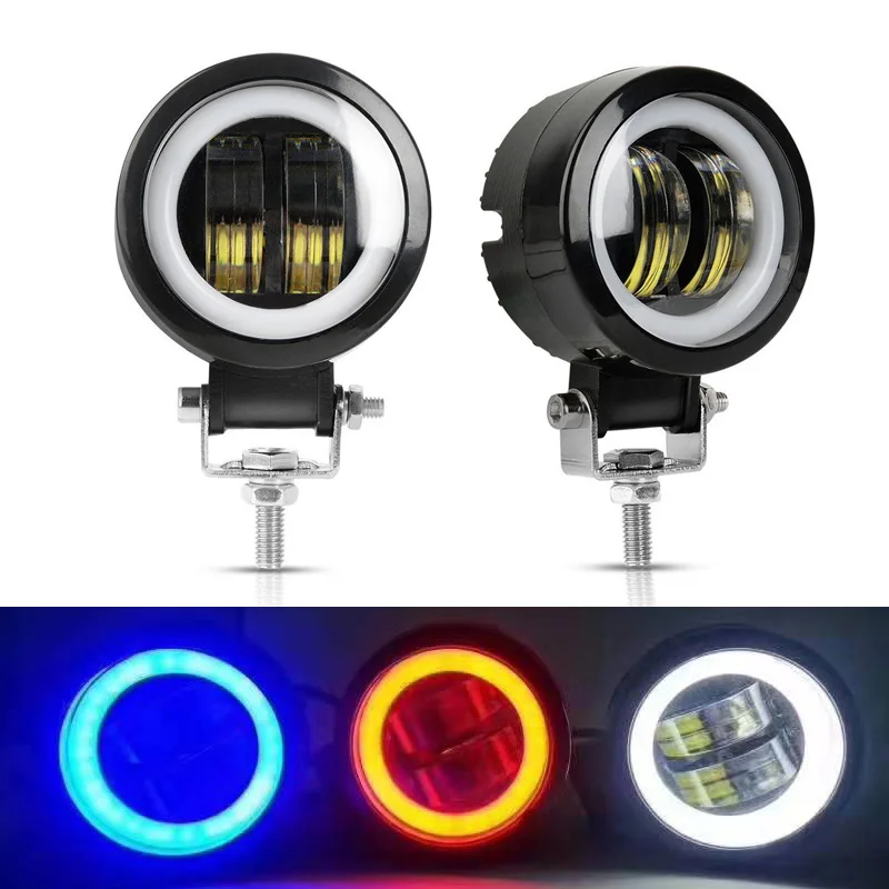 3 color Round square LED Angel Eyes Light Bar Spot Light For Motorcycle Led Work Lightfor Driving Offroad car Boat Truck 4x4 SUV
3 color Round square LED Angel Eyes Light Bar Spot Light For Motorcycle Led Work Lightfor Driving Offroad car Boat Truck 4x4 SUV