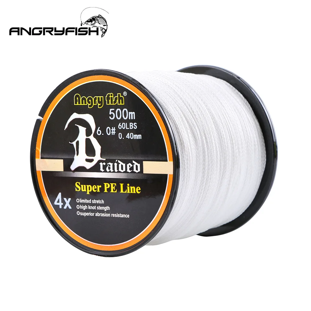 Angry Fish Spining Line 500M 4 Strands Multifilament Sinking Tuna Fishing Line Leader Super PE Braid Wire Tresse Peche 4 Braid
Angry Fish Spining Line 500M 4 Strands Multifilament Sinking Tuna Fishing Line Leader Super PE Braid Wire Tresse Peche 4 Braid
