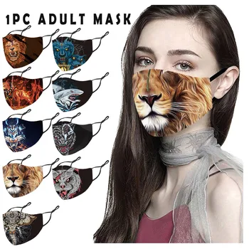 1PC Fashion Animal Print Washable Reusable Safety Ear-loop Mask Breathable cotton mask for adult unisex Face Mask mascarillas#K 
1PC Fashion Animal Print Washable Reusable Safety Ear-loop Mask Breathable cotton mask for adult unisex Face Mask mascarillas#K