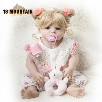 Lifelike Reborn Baby Dolls Soft Silicone Full Body 55 CM 22 Inch Lovely Bebe Reborn Menina Doll Toy For Girls Birthday Xmas Gift
Lifelike Reborn Baby Dolls Soft Silicone Full Body 55 CM 22 Inch Lovely Bebe Reborn Menina Doll Toy For Girls Birthday Xmas Gift