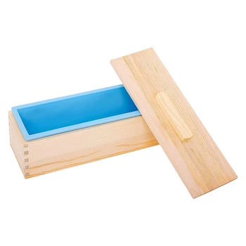 Flexible Rectangular Soap Silicone Mold Wood Box Wooden Covers for Homemade Soap Produce
Flexible Rectangular Soap Silicone Mold Wood Box Wooden Covers for Homemade Soap Produce