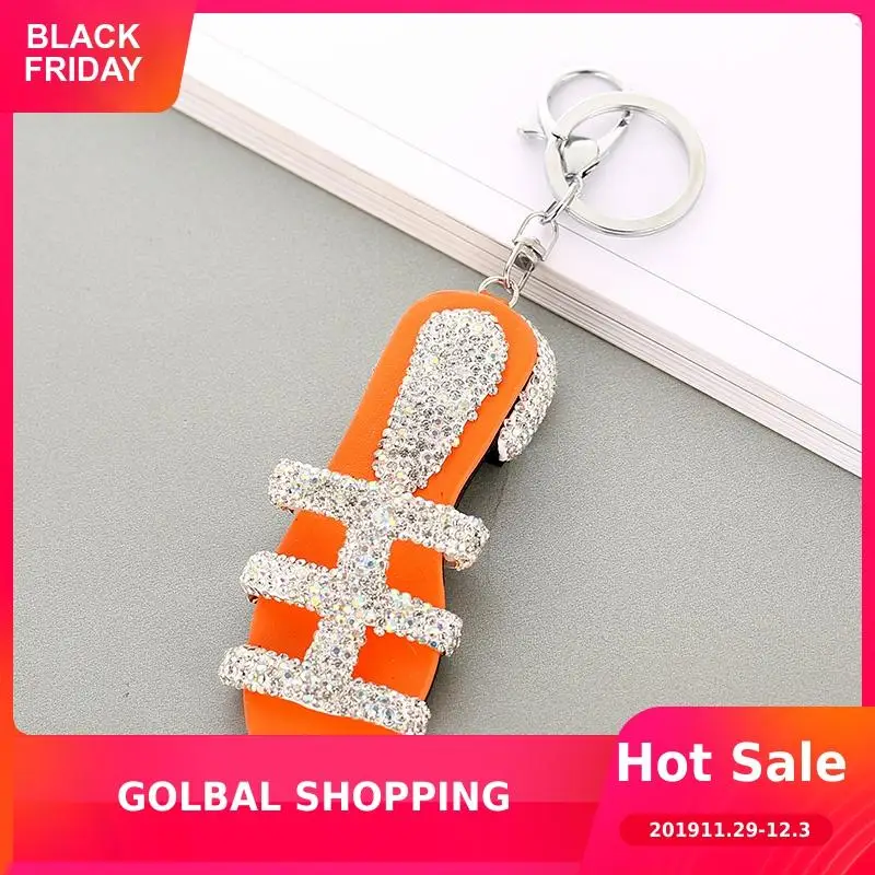 Creative Luxury Keychain Cute Rhinestone Slippers Keychain For Women Classic Handmade Leather Bag Charm Pendant Llavero
Creative Luxury Keychain Cute Rhinestone Slippers Keychain For Women Classic Handmade Leather Bag Charm Pendant Llavero