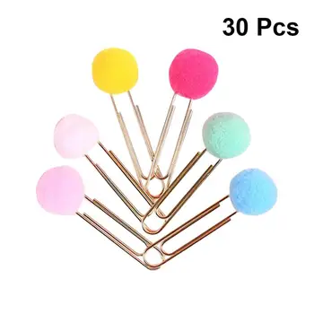 30pcs Paper Clips Metal Plush Kawaii Colorful Ball Novelty Gift Bookmark Clip Memo Clip Paper Clip for Office Daily Life
30pcs Paper Clips Metal Plush Kawaii Colorful Ball Novelty Gift Bookmark Clip Memo Clip Paper Clip for Office Daily Life