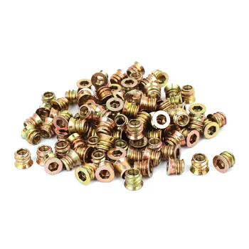 uxcell M6 x 10mm Furniture Hex Key Type E-Nut Wood Insert Interface Screws Nuts 100pcs
uxcell M6 x 10mm Furniture Hex Key Type E-Nut Wood Insert Interface Screws Nuts 100pcs