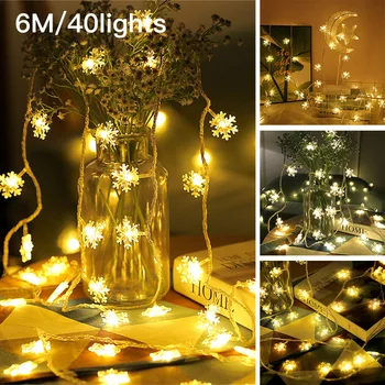 2020 Creative Christmas LED Snowflake String Light Safe Versatile Bright Fairy String Lamp For Wedding Christmas Party Decor
2020 Creative Christmas LED Snowflake String Light Safe Versatile Bright Fairy String Lamp For Wedding Christmas Party Decor