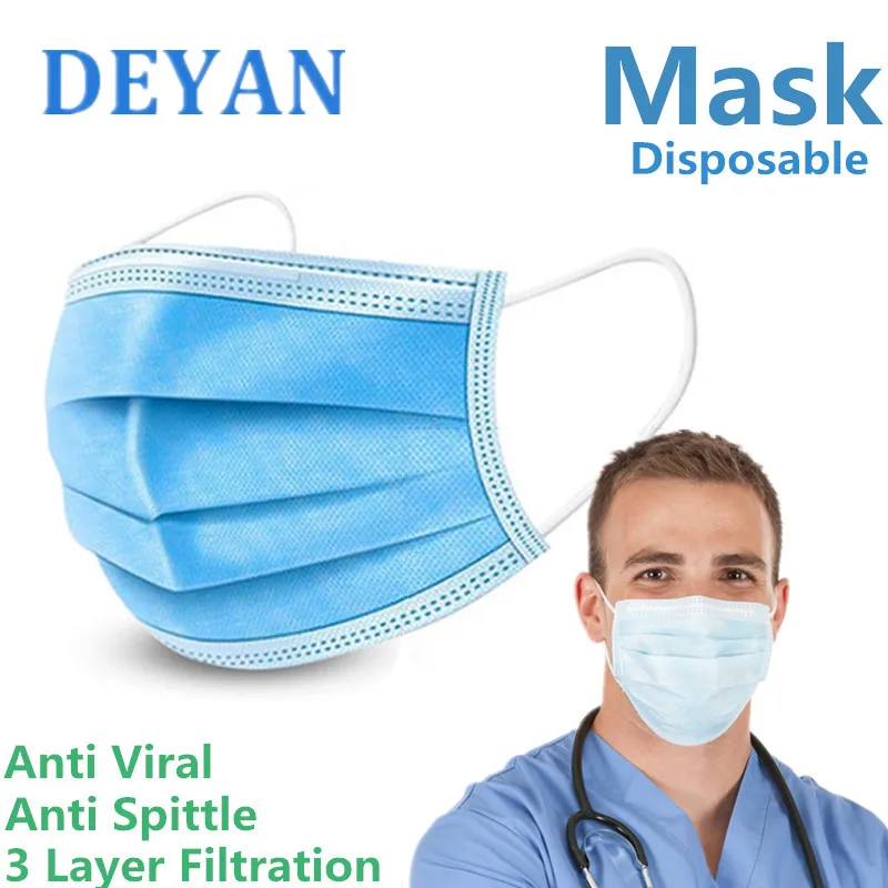 Disposable Professional Protective Mask 3-Ply Nonwoven Filter Mascarilla Anti Virus Anti Dust FFP3 N95 Masks Factory Direct Ship
Disposable Professional Protective Mask 3-Ply Nonwoven Filter Mascarilla Anti Virus Anti Dust FFP3 N95 Masks Factory Direct Ship
