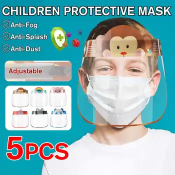 5PCS Kid Full Face Shield Mask Transparent Protective Visor Face Mask Plastic Anti-fog Anti-droplet Dustproof Cartoon Face Cover
5PCS Kid Full Face Shield Mask Transparent Protective Visor Face Mask Plastic Anti-fog Anti-droplet Dustproof Cartoon Face Cover