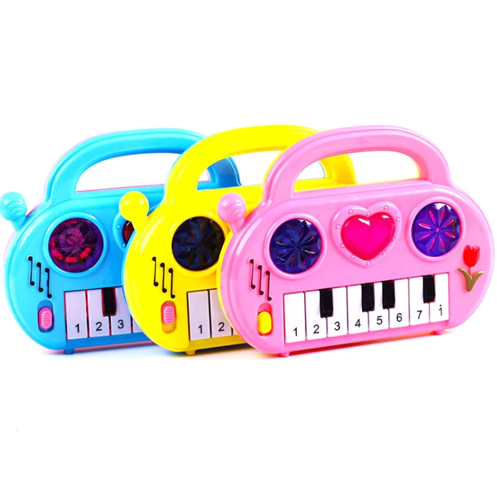 color random Baby Kids Smart Animal Farm Mobile Electric Piano Smart Music Toy English Early Educational Toys for Gift 
color random Baby Kids Smart Animal Farm Mobile Electric Piano Smart Music Toy English Early Educational Toys for Gift