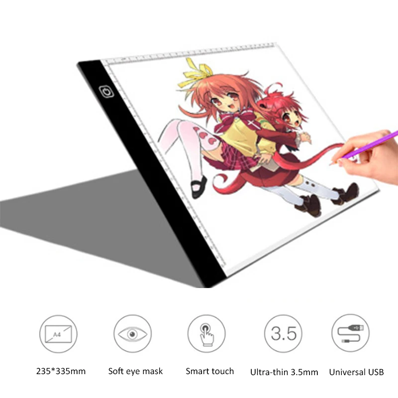 A4 LED Light Box Drawing Tablet Graphic Writing Digital Tracer Copy Pad Board for Diamond Painting Sketch Hotfix Rhinestone
A4 LED Light Box Drawing Tablet Graphic Writing Digital Tracer Copy Pad Board for Diamond Painting Sketch Hotfix Rhinestone