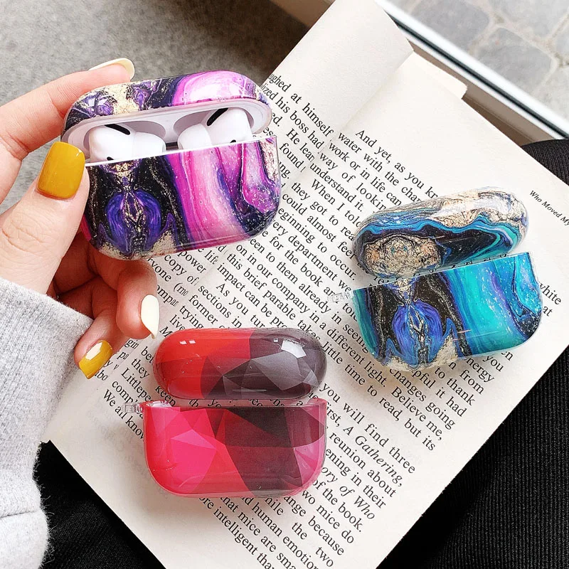 For Airpods1/2/pro Case Stylish Marble Personality Contrast Color Lines PC Material Hard Shell Case Anti-fall With Ring Buckles
For Airpods1/2/pro Case Stylish Marble Personality Contrast Color Lines PC Material Hard Shell Case Anti-fall With Ring Buckles