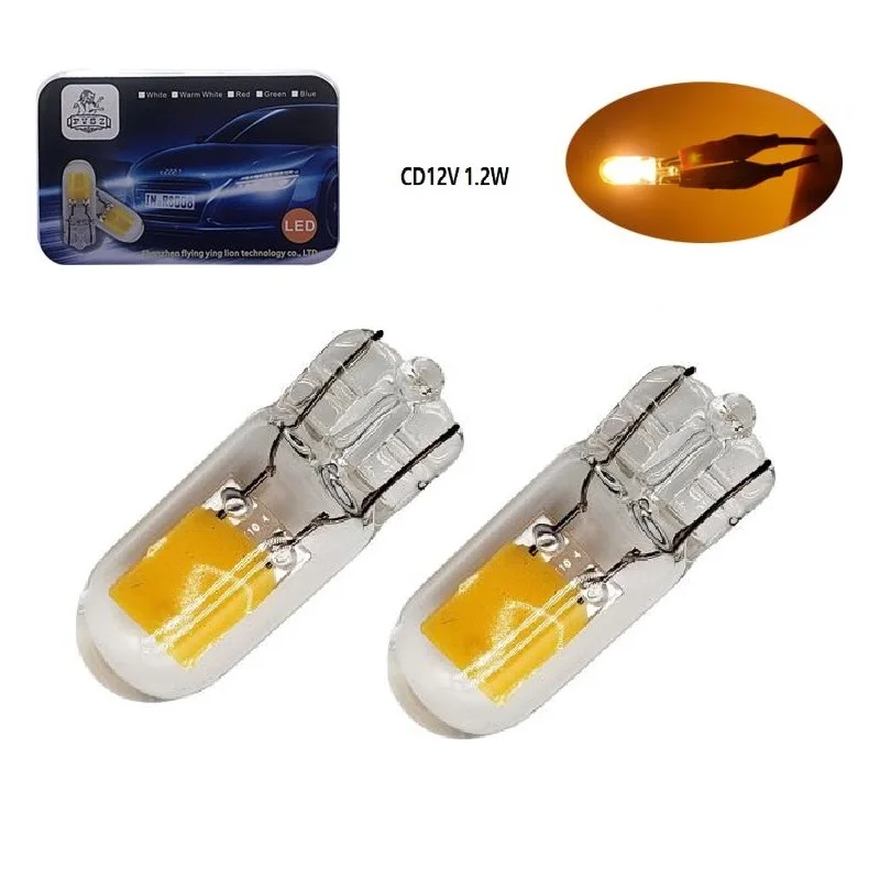 2pcs T10 1.2W W5W 3000K 12V LED car indicator bulb socket width T10 PH 360 glass instrument plate lamp reading lights
2pcs T10 1.2W W5W 3000K 12V LED car indicator bulb socket width T10 PH 360 glass instrument plate lamp reading lights