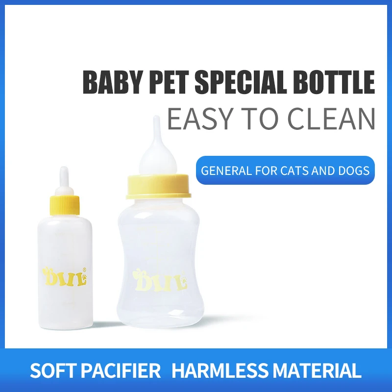 60ML and 150ML Feeding Bottle Set Pet Dog Cat Baby Nursing Water Milk Feeder with Cleaning Brush Newborn Cat Drinking Bottle
60ML and 150ML Feeding Bottle Set Pet Dog Cat Baby Nursing Water Milk Feeder with Cleaning Brush Newborn Cat Drinking Bottle