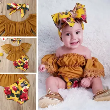 Toddler Baby Girls Off Shoulder Tops Dress+Shorts Pants+Heabdand Outfits Clothes
Toddler Baby Girls Off Shoulder Tops Dress+Shorts Pants+Heabdand Outfits Clothes