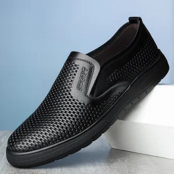 Monstceler Brand Summer Men's Split Leather Casual Shoes Breathable Men's Business Designers British Style Men Slip-On Loafers
Monstceler Brand Summer Men's Split Leather Casual Shoes Breathable Men's Business Designers British Style Men Slip-On Loafers