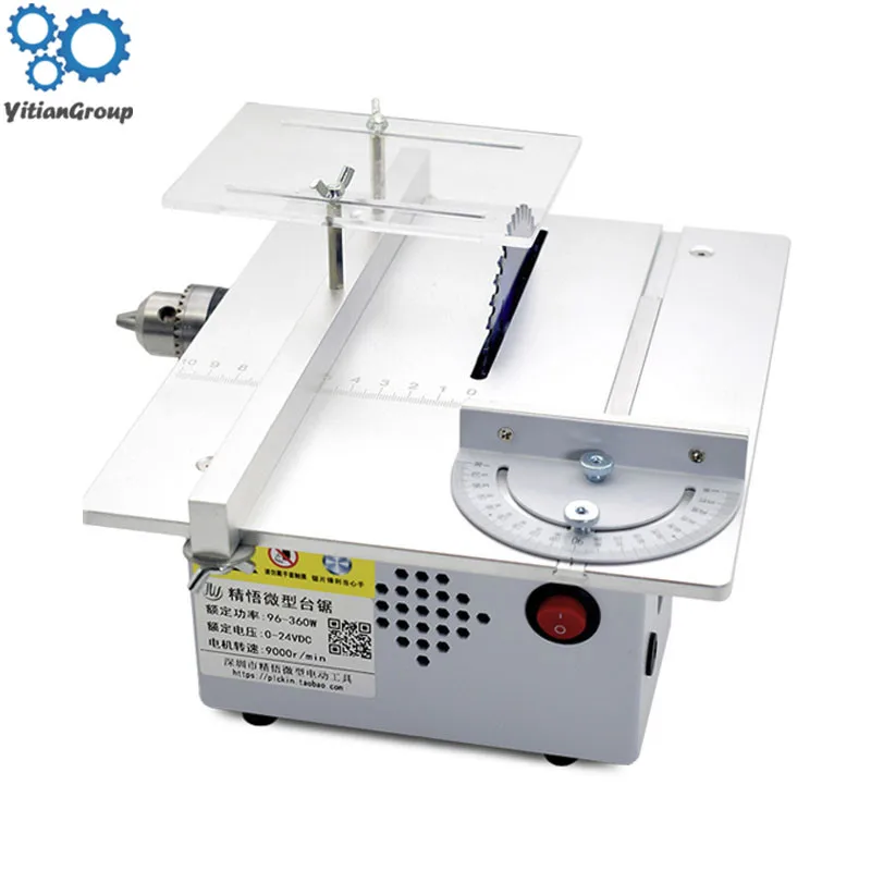 Mini Table Saw Handmade Woodworking DIY Model Electric Polishing Cutting Tool Aluminum Alloy Circular Saw Blade 7000 rpm DC24V
Mini Table Saw Handmade Woodworking DIY Model Electric Polishing Cutting Tool Aluminum Alloy Circular Saw Blade 7000 rpm DC24V