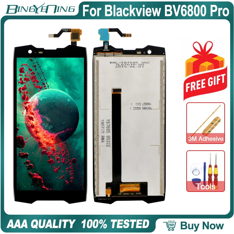 100% Original For Blackview BV6800 Pro LCD&Touch screen Digitizer with frame display Screen module accessories replacement Tools
100% Original For Blackview BV6800 Pro LCD&Touch screen Digitizer with frame display Screen module accessories replacement Tools