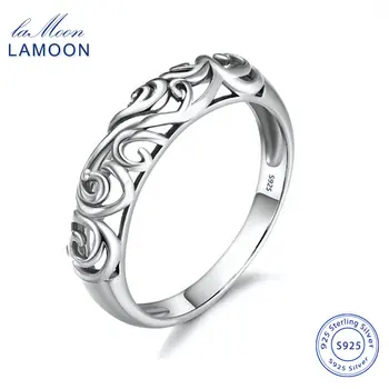LAMOON 925 Sterling Silver Rings for Women Simple Size 7 Hollow Out Pattern Finger Ring Fine Jewelry YBR07123-1
LAMOON 925 Sterling Silver Rings for Women Simple Size 7 Hollow Out Pattern Finger Ring Fine Jewelry YBR07123-1