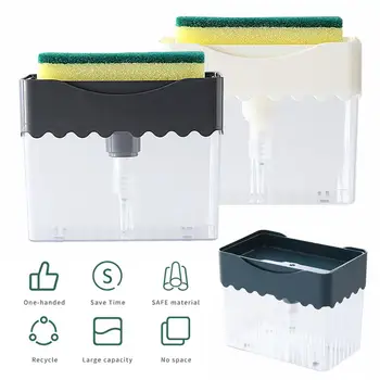 2 In 1 Soap Pump Dispenser Sponge Holder Manual Press Soap Caddy With Washing Sponge Kitchen Sink Dish Wash Cleaing Tool 385ml
2 In 1 Soap Pump Dispenser Sponge Holder Manual Press Soap Caddy With Washing Sponge Kitchen Sink Dish Wash Cleaing Tool 385ml