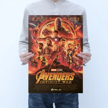 Marvel Vintage Avenger Movie Poster Kraft Paper Poster Bar Cafe Home Decoration Painting Super Hero Wall Stickers
Marvel Vintage Avenger Movie Poster Kraft Paper Poster Bar Cafe Home Decoration Painting Super Hero Wall Stickers