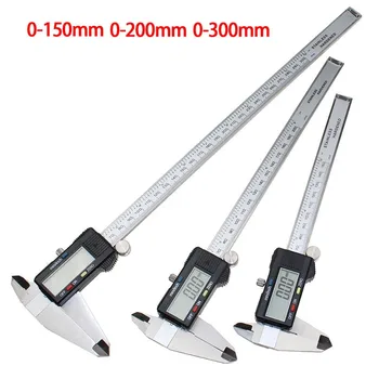 Digital Caliper Vernier 0-150/200/300mm 6" 8" 12" Stainless Steel Electronic trammel Precision Metric Measurement Tool With LCD
Digital Caliper Vernier 0-150/200/300mm 6" 8" 12" Stainless Steel Electronic trammel Precision Metric Measurement Tool With LCD