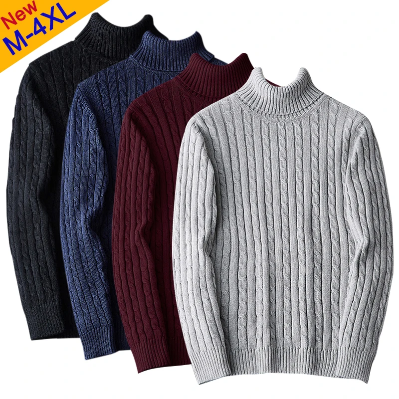 2019 Tops MuLS Brand Turtleneck Pullovers Sweaters Men Twisted Sweater Male Jumper Thick Cable-Knit High-Neck Quality Knitwears
2019 Tops MuLS Brand Turtleneck Pullovers Sweaters Men Twisted Sweater Male Jumper Thick Cable-Knit High-Neck Quality Knitwears