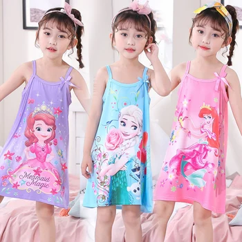 Summer 2020 Baby Girls Dress Snow Queen Anna Elsa Princess Sling Dresses for Girls Kids Sleepwear Dress Birthday Party Clothing
Summer 2020 Baby Girls Dress Snow Queen Anna Elsa Princess Sling Dresses for Girls Kids Sleepwear Dress Birthday Party Clothing