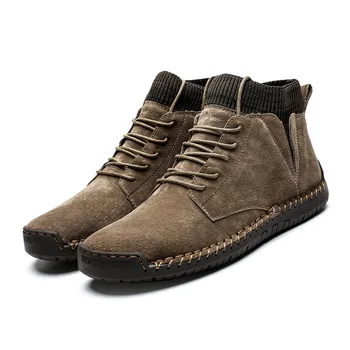 DM01 2019 Winter Men's Boots Non-slip Wearable Outdoor Big Tooling Large Size Shoes Plus Velvet Retro Trend Men's Martin Boots
DM01 2019 Winter Men's Boots Non-slip Wearable Outdoor Big Tooling Large Size Shoes Plus Velvet Retro Trend Men's Martin Boots