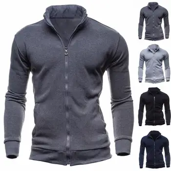 2019 Casual Mens Jackets Coat Autumn Jacket Coat Solid Color Jacket Standing Collar Zipper Jacket Streetwear Coats Men Outerwear
2019 Casual Mens Jackets Coat Autumn Jacket Coat Solid Color Jacket Standing Collar Zipper Jacket Streetwear Coats Men Outerwear
